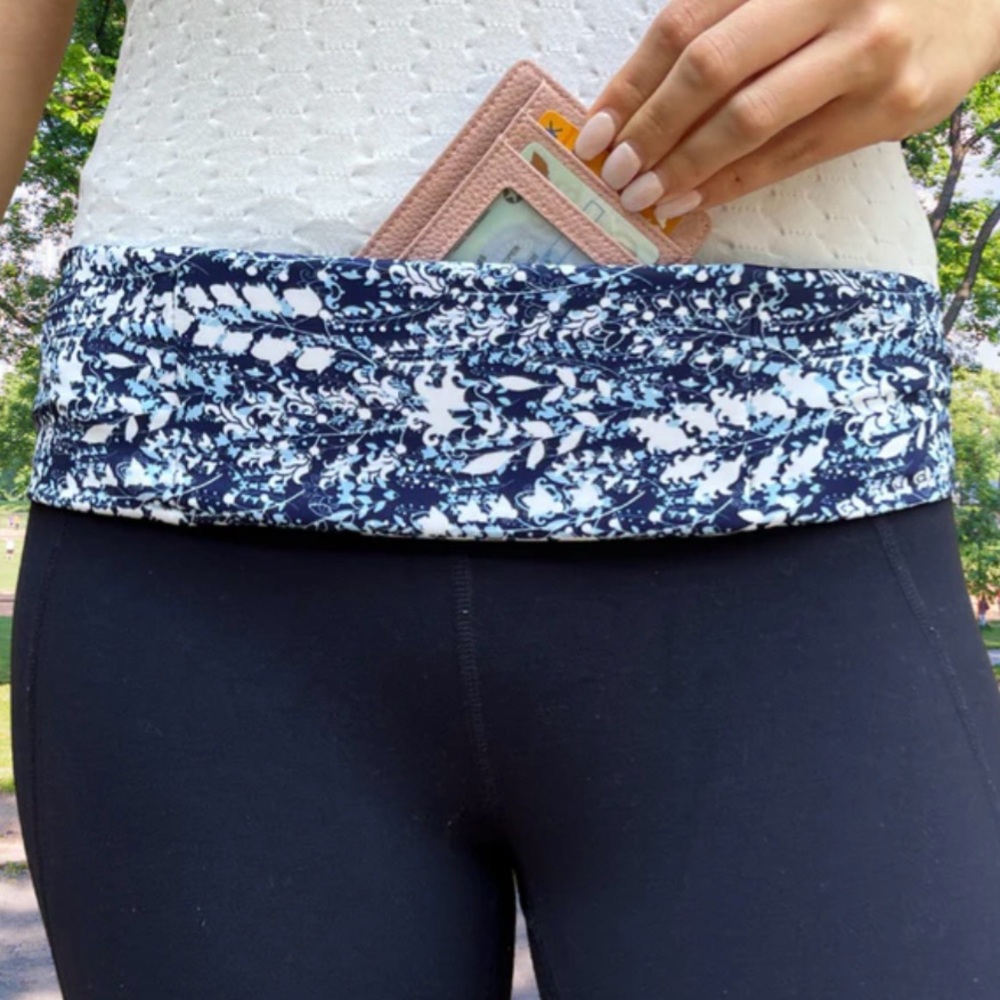 Bandi Classic Pocket‎ Belt Waist Money Fanny Running Walking Phone Travel Navy